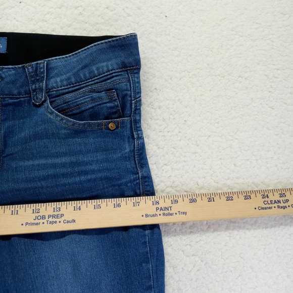 Democray "Ab"solution Jeans Women Size 10 Dark Wash Skinny Leg Stretch - Picture 6 of 11